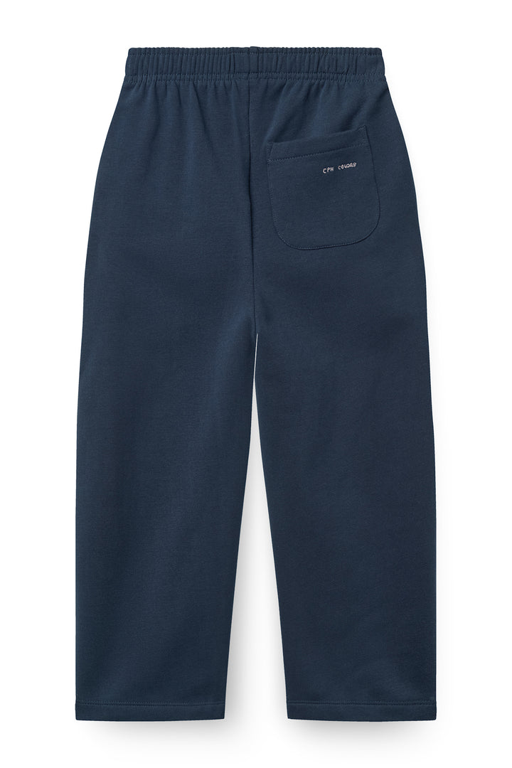 Sweat Bukser m. Baggy Wide Fit - Navy