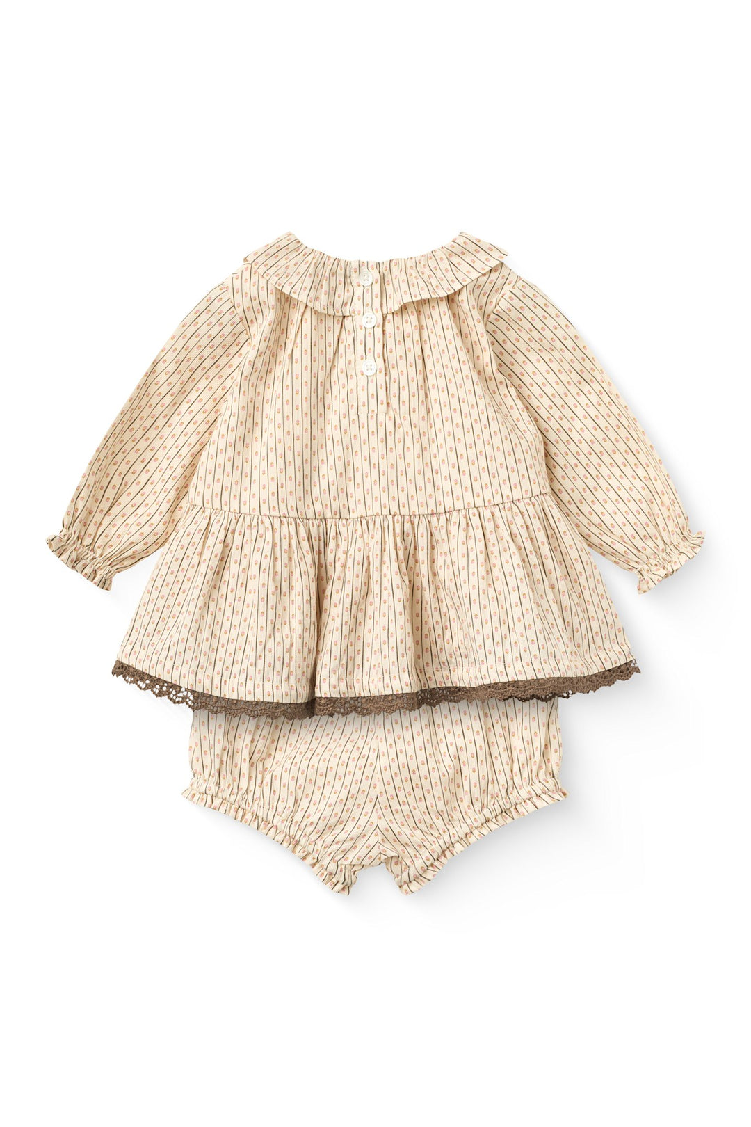 Printet Baby Sæt - Sand Flower Print
