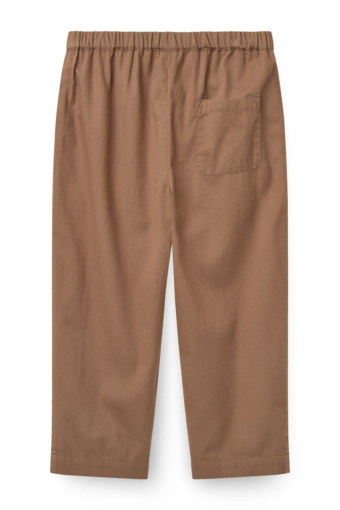 Twill bukser m. justerbar talje - Walnut