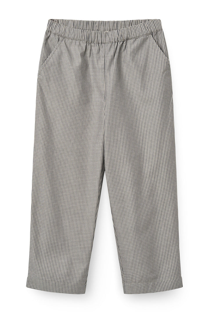 Ternet Bukser m. Skrålommer - Grey Check Comb.