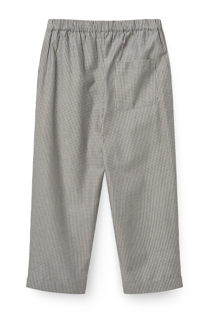Ternet Bukser m. Skrålommer - Grey Check Comb.