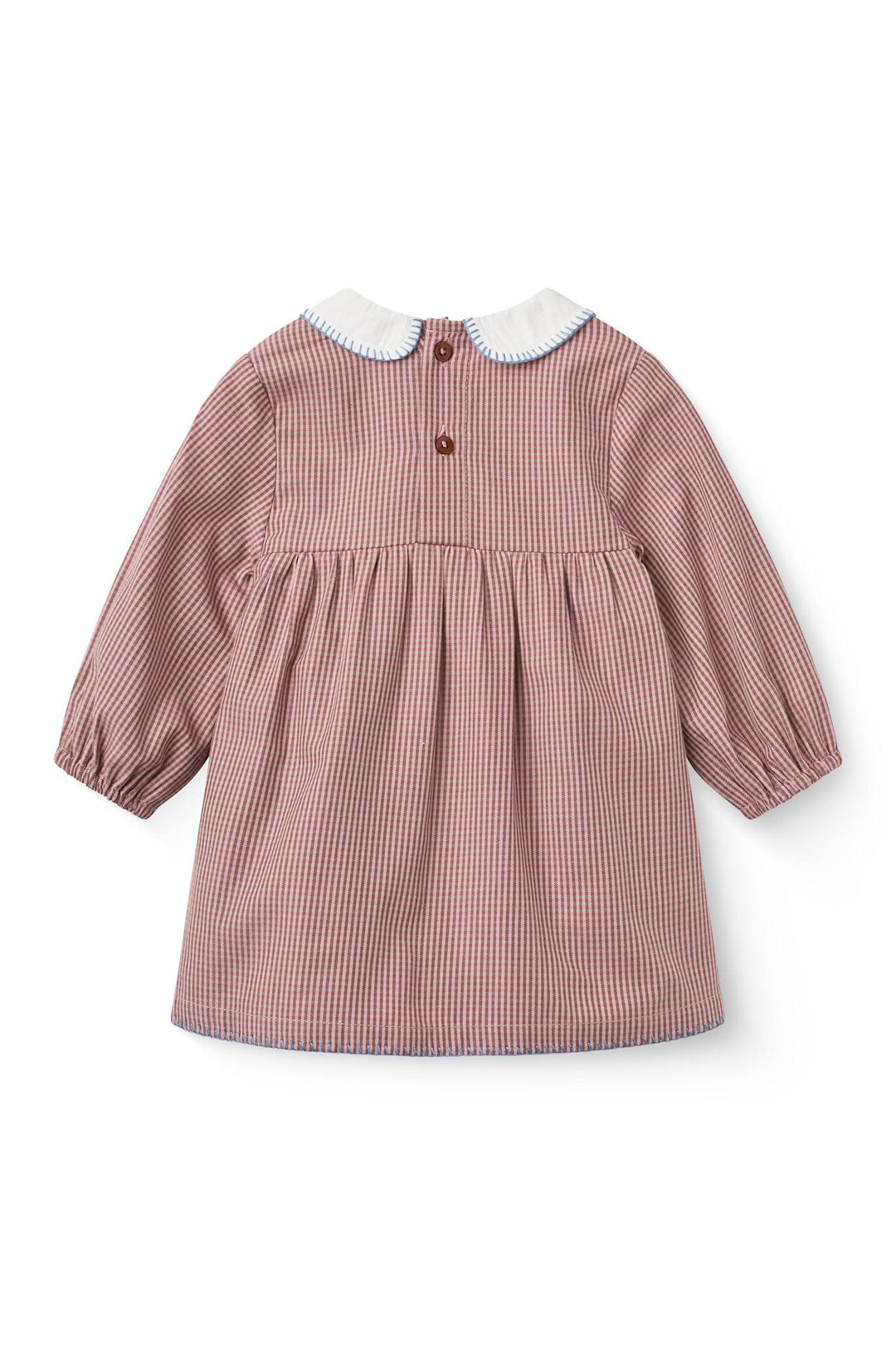 Ternet Romperkjole m Krave - Winter Rose Check Comb.