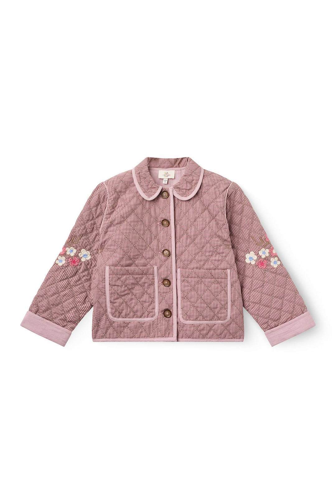 Ternet Quiltjakke m. Broderi - Winter Rose Check Comb.