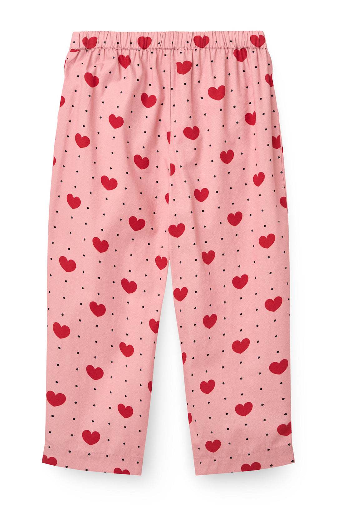 Bukser m. Sløjfe & Hjerte Print - Heart Aop