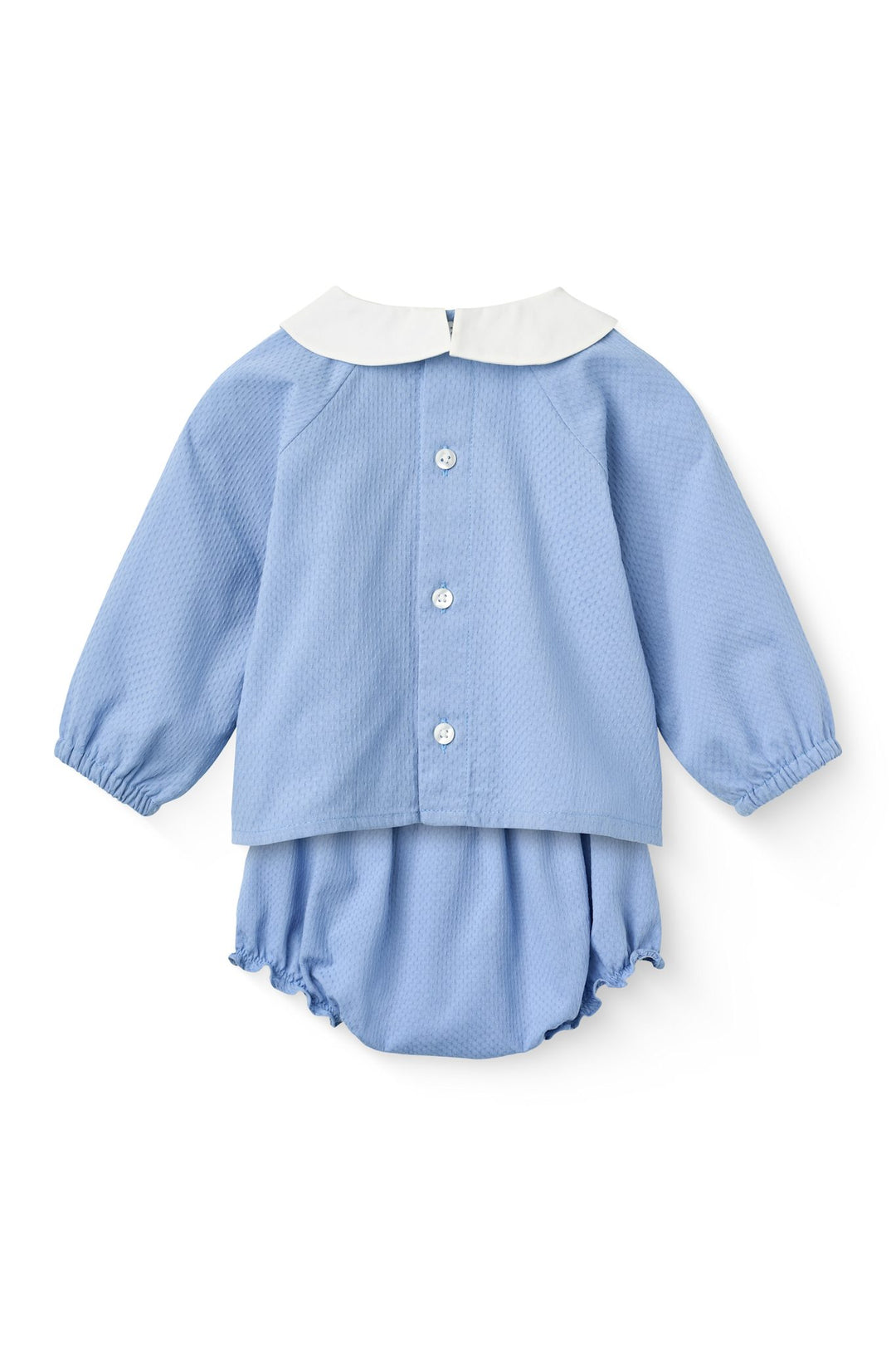 Baby Sæt m. Skjortebluse & Bloomers - Endless Blue