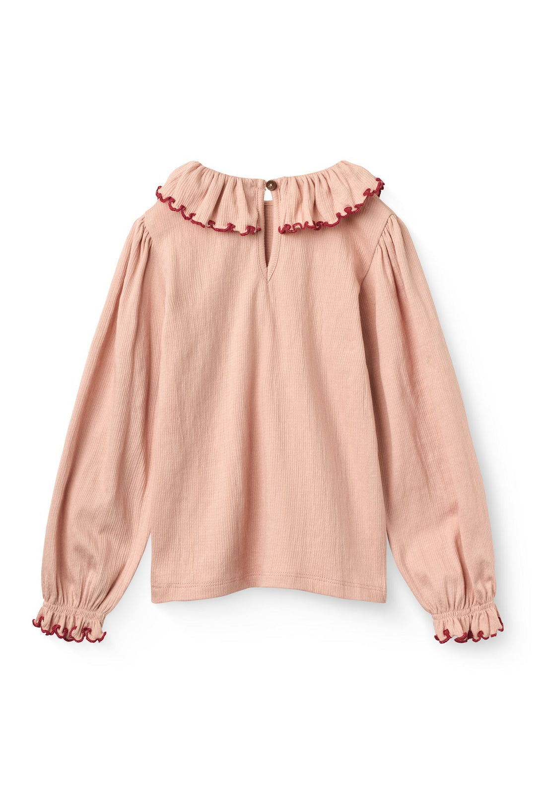 Bluse m. Flæse Krave - Mellow Rose Comb.