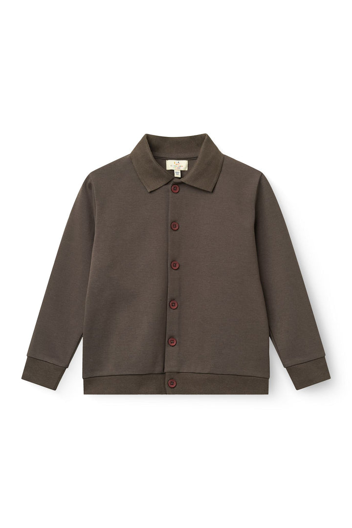 360* Super Strækbar Cardigan - Dk. Brown