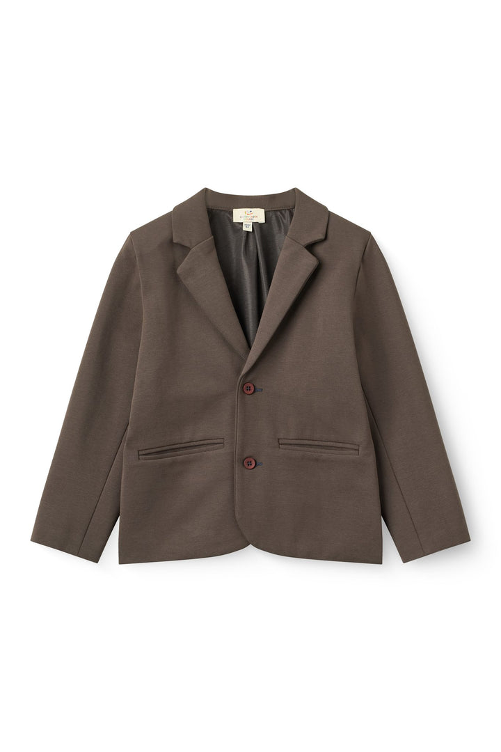 Klassisk blazer med 360° superstræk - Dk. Brown
