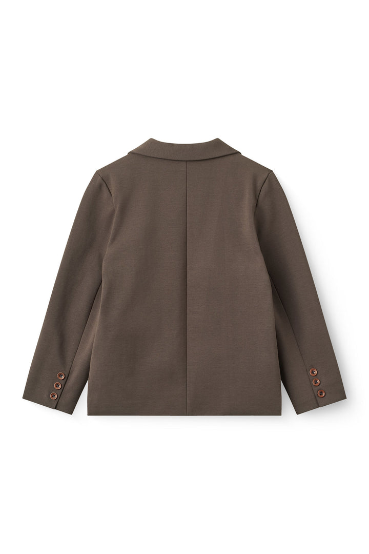 Klassisk blazer med 360° superstræk - Dk. Brown