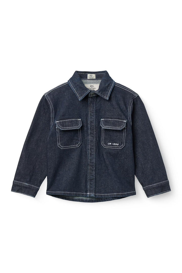 Økologisk Denimskjorte Regular Fit - Raw Denim