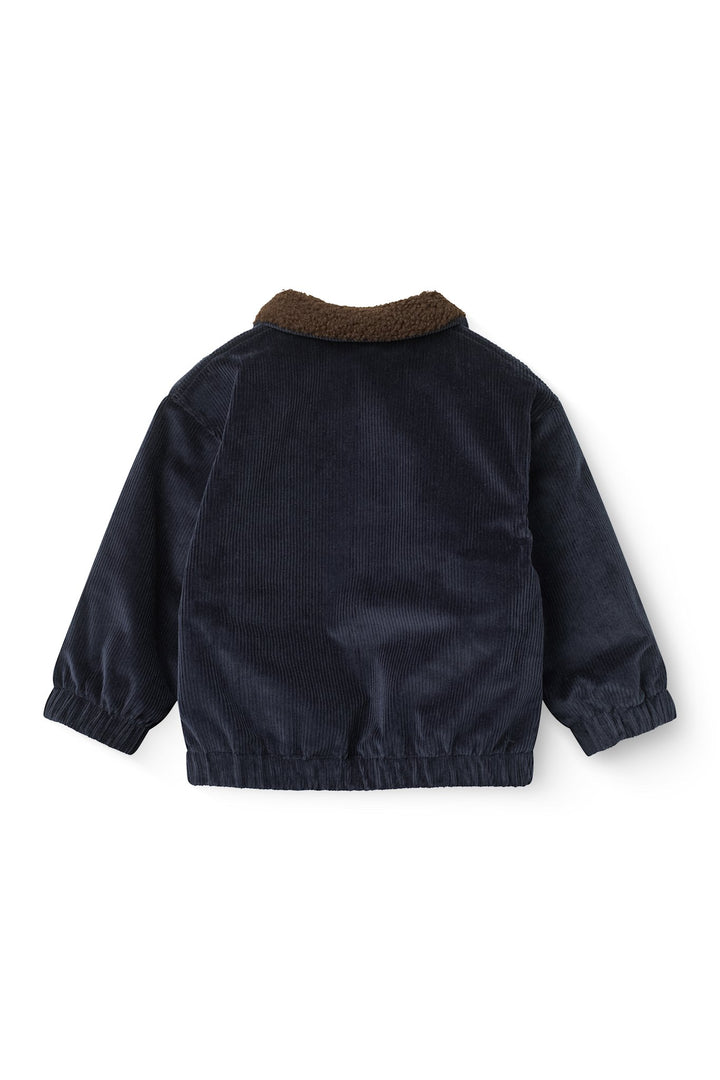 Fløjls Bomberjakke - Navy