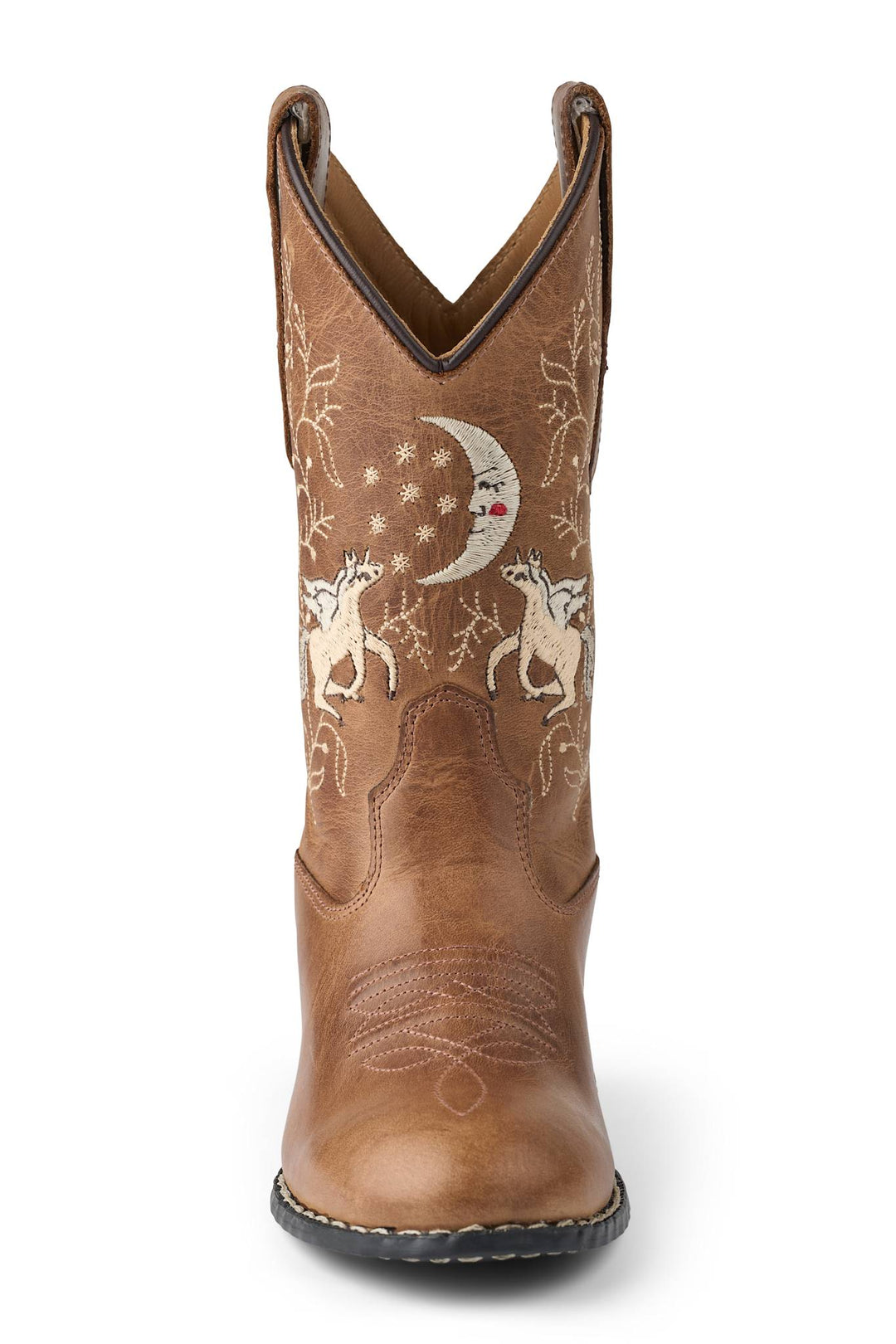 Cowboy Støvle m. Enhjørning - Cognac