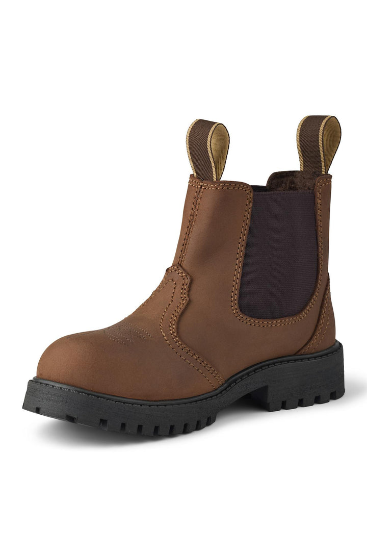 Chelsea Cowboy Støvle m. Varm For - Dk. Brown