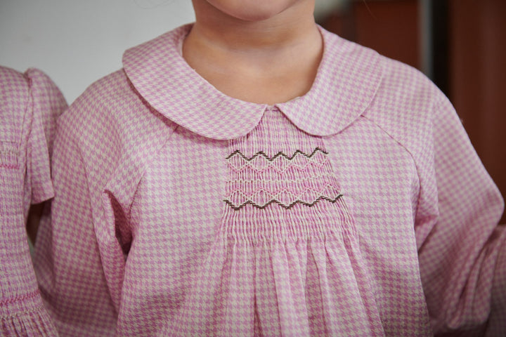 TERNET BLUSE M. SMOCK BRODERI DETALJE - SYRINGA COMB