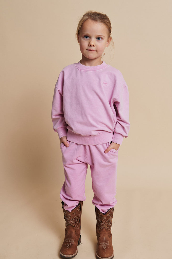 CLASSIC SWEATSHIRT W. LOGO EMB. - SYRINGA
