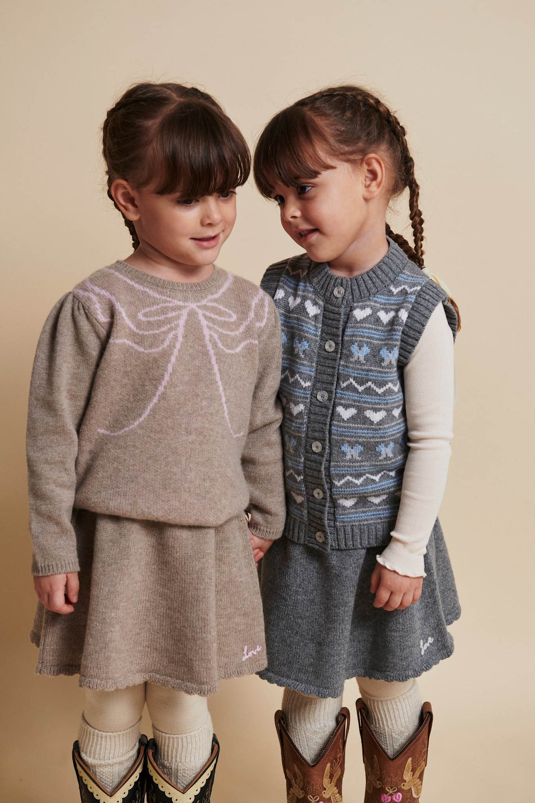 CASHMERE NEDERDEL M. BRODERI - GREY MEL