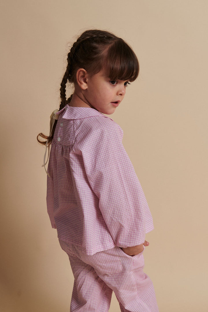 TERNET BLUSE M. SMOCK BRODERI DETALJE - SYRINGA COMB