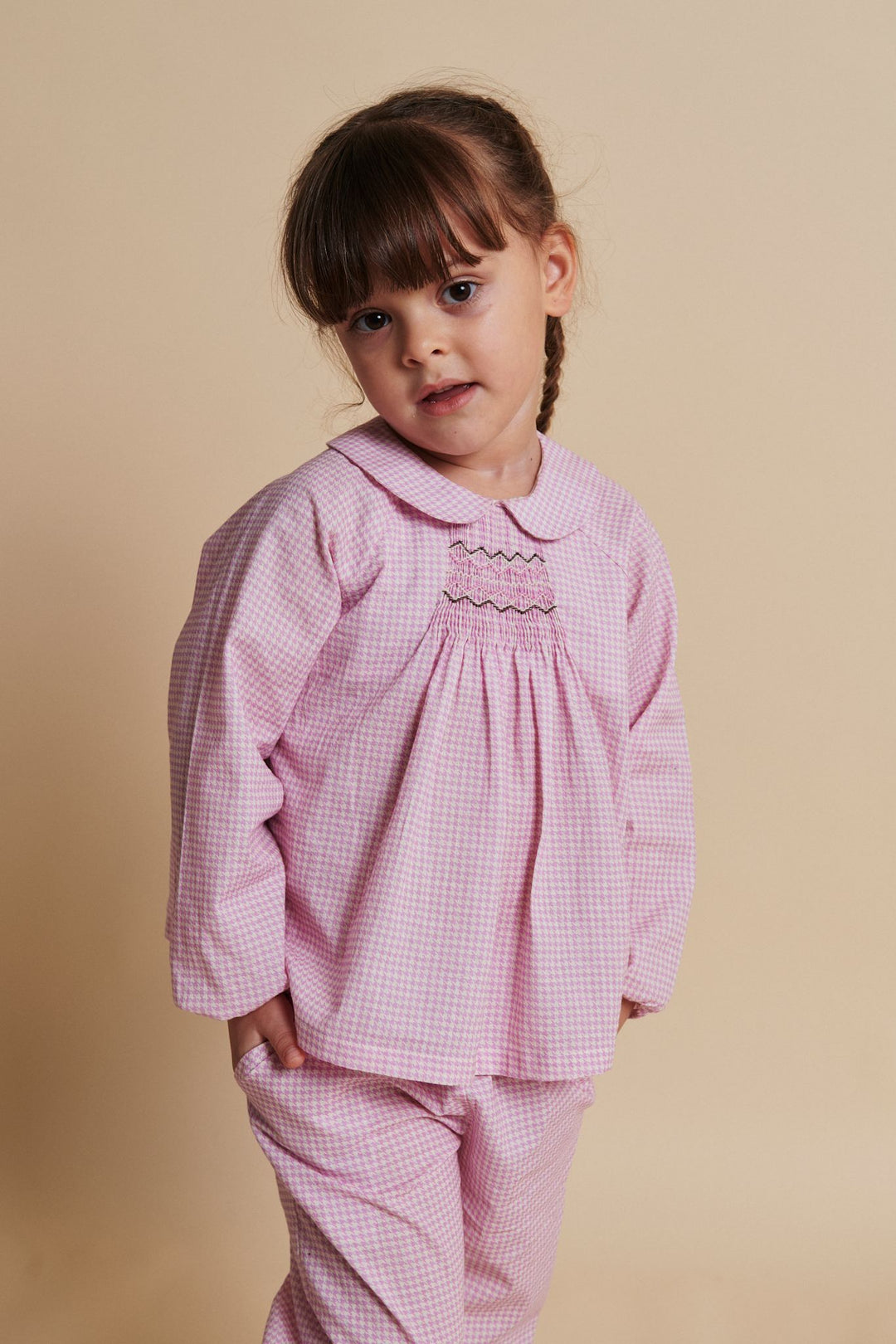 TERNET BLUSE M. SMOCK BRODERI DETALJE - SYRINGA COMB