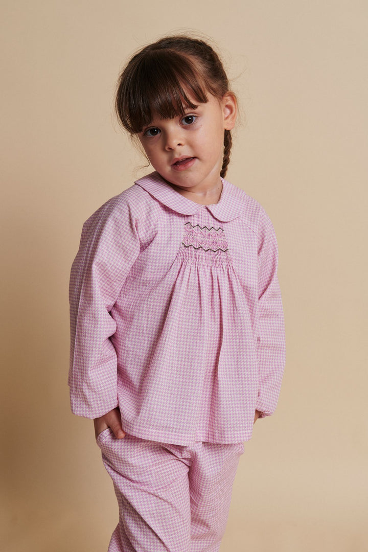 TERNET BLUSE M. SMOCK BRODERI DETALJE - SYRINGA COMB