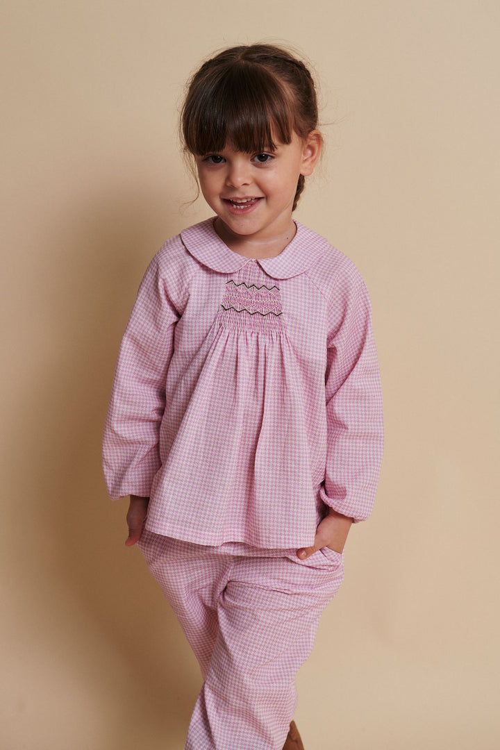 TERNET BLUSE M. SMOCK BRODERI DETALJE - SYRINGA COMB