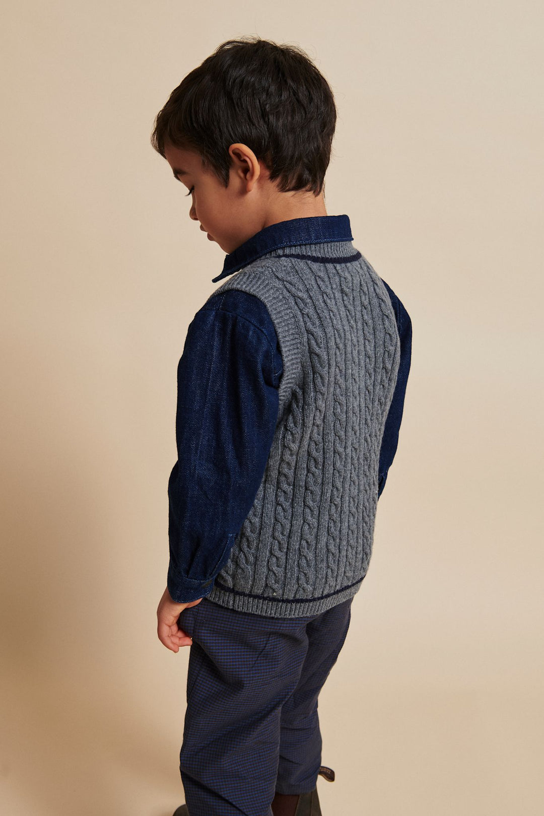 LAMMEULDS VEST - DK GREY/NAVY COMB.