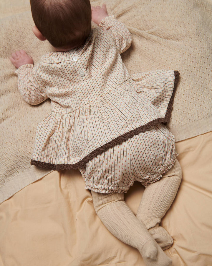 Printet Baby Sæt - Sand Flower Print