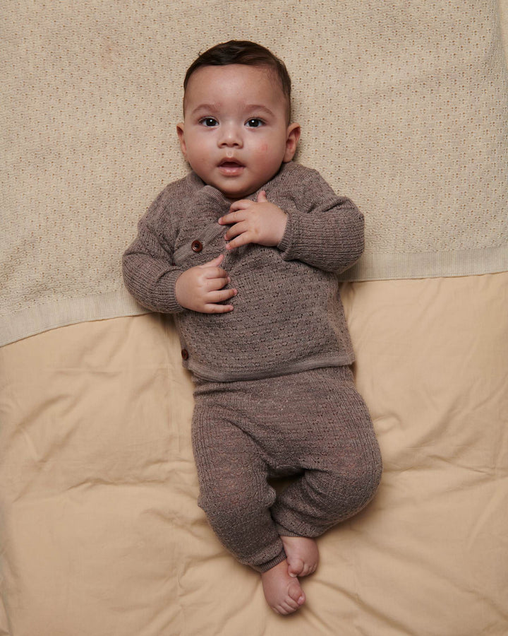 Merino Baby Bukser - NATURAL MELANGE