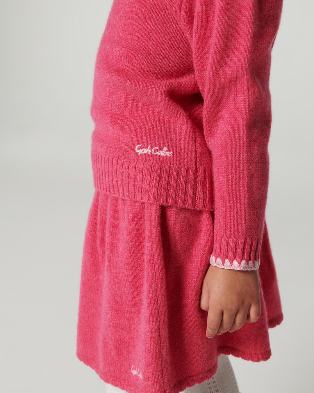 Bluse m. Krave & Deco Detaje - Fuschsia Comb.