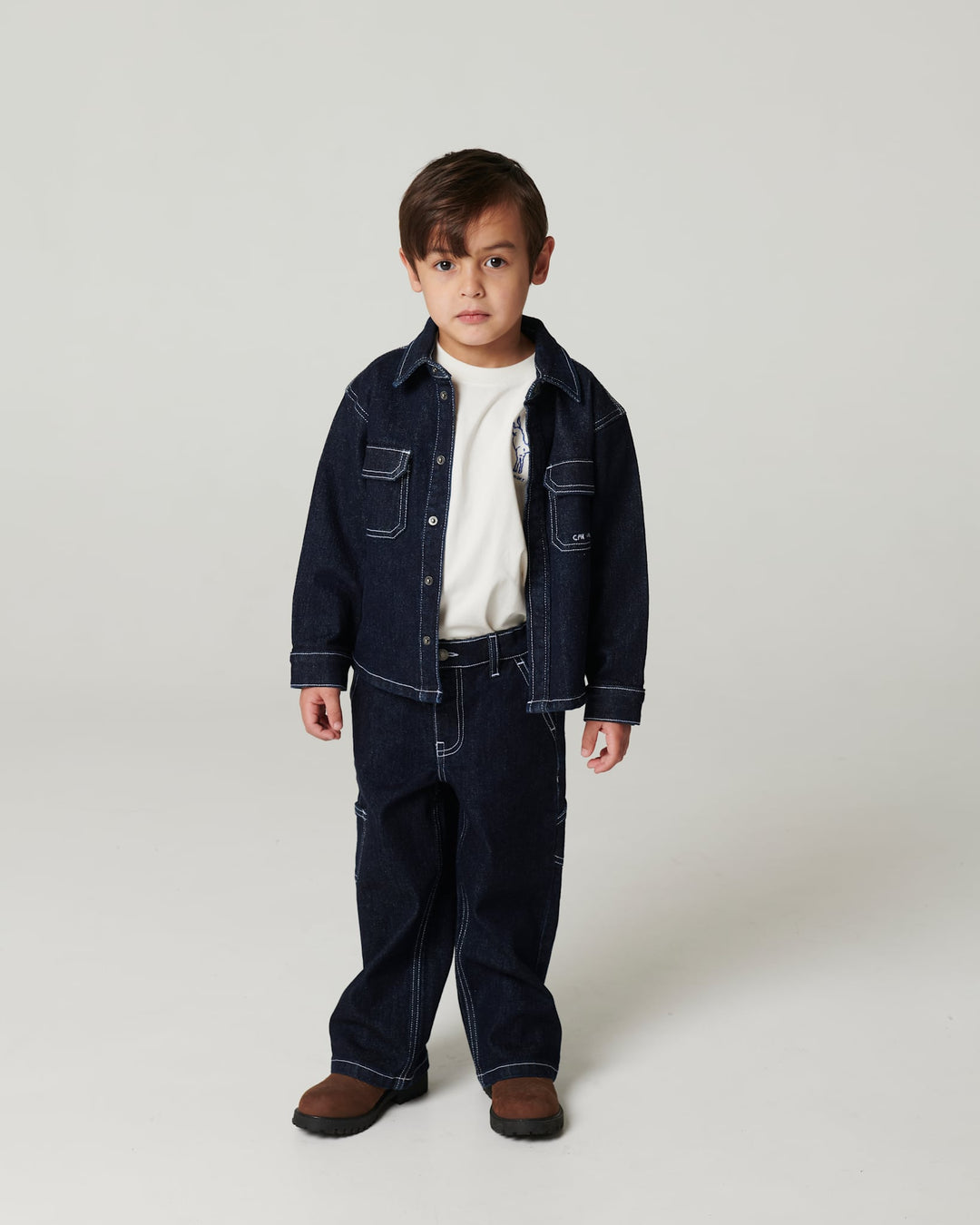 Økologisk Denimskjorte Regular Fit - Raw Denim