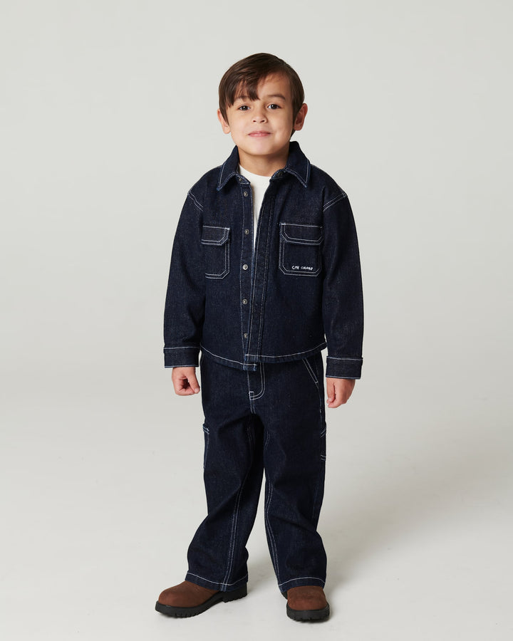 Økologisk Denimskjorte Regular Fit - Raw Denim