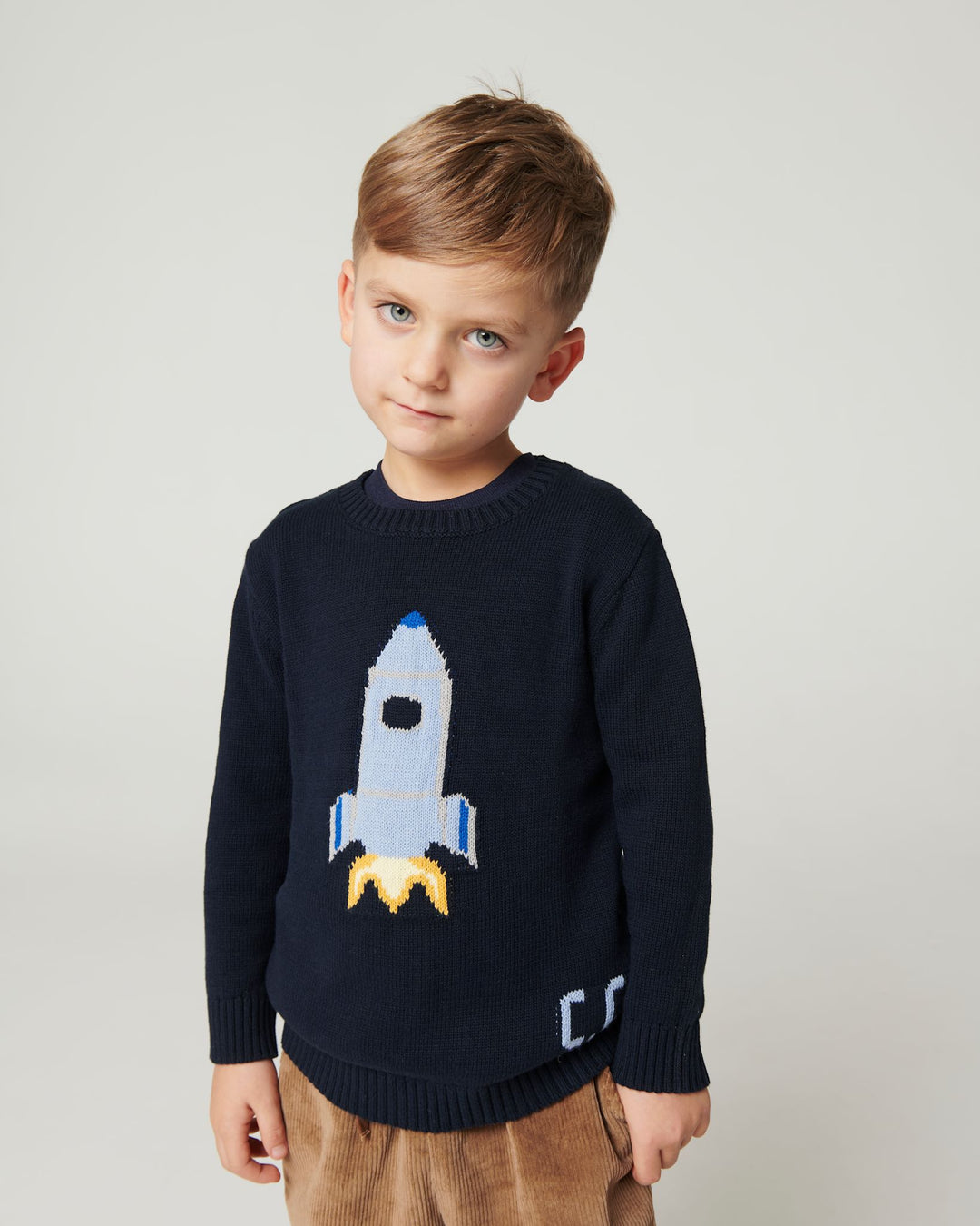 Striktrøje m. Motiv - Navy Rocket Comb.