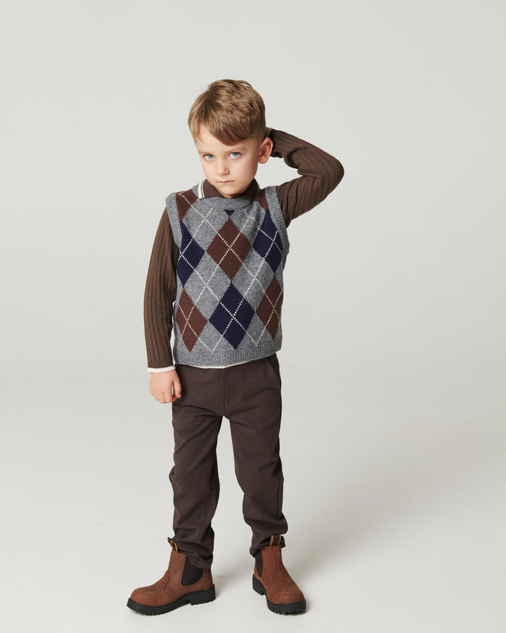 360° superstrækbare chinos - Dk. Brown