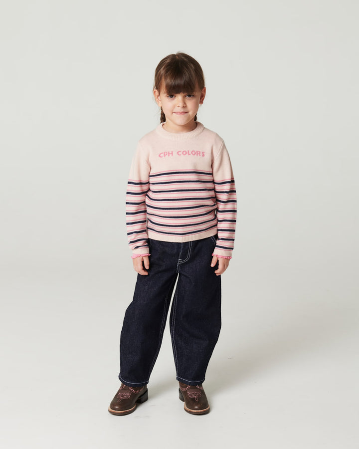Økologiske Ballon Denim Bukser m. Hjerte Baglommer - Raw Denim