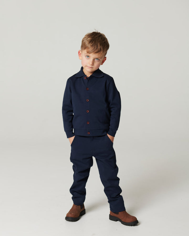 360° superstrækbare chinos - Navy