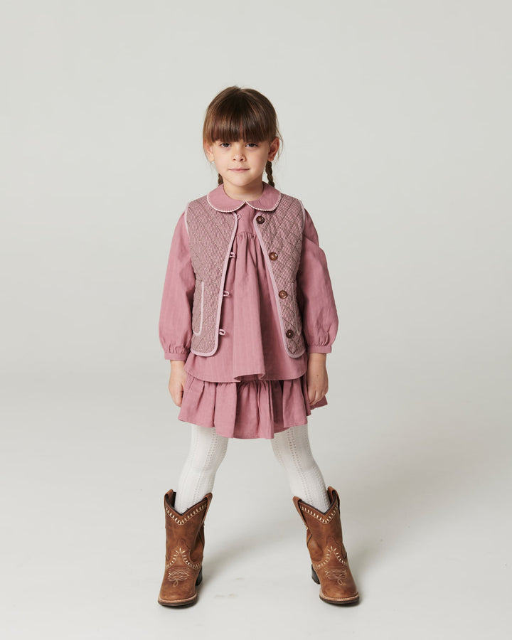 Ternet Quiltvest - Winter Rose Check Comb.