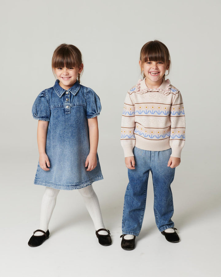 Denimkjole m. Block Spray - Block Spray