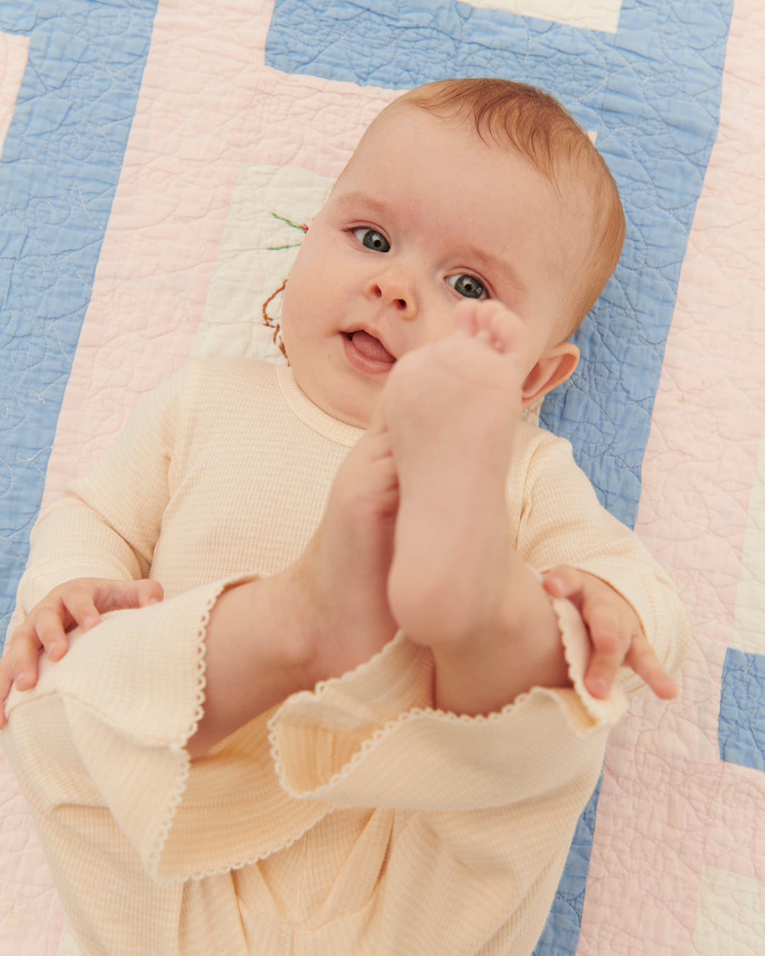 STRIBET MODAL TROMPET BUKS - DUSTY ROSE STRIPE