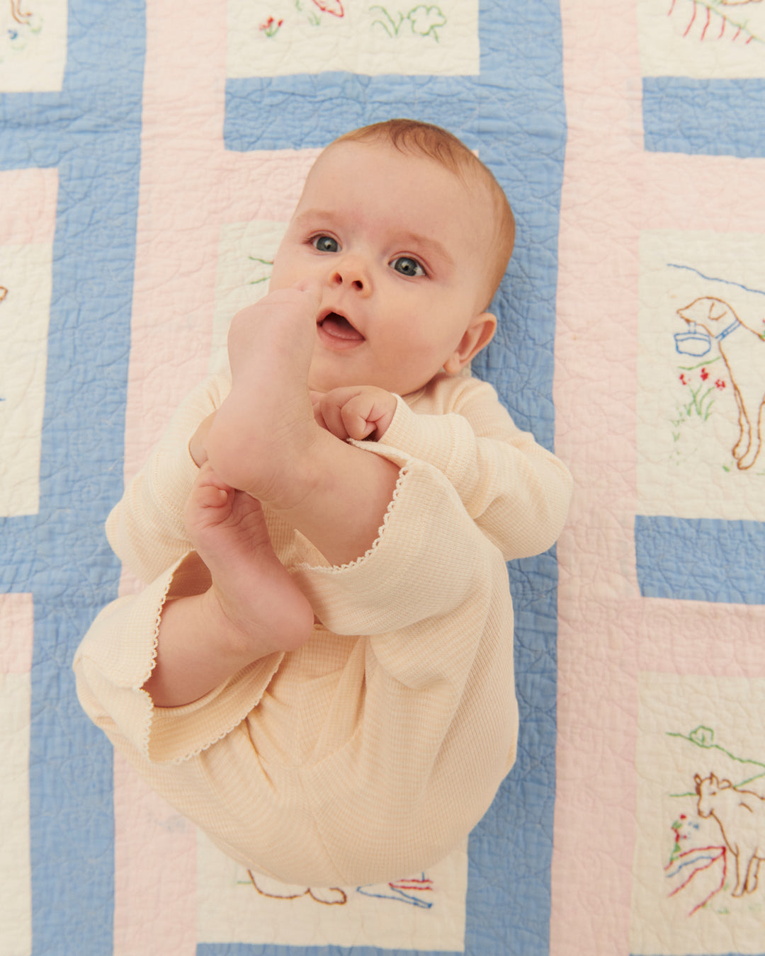 STRIBET MODAL TROMPET BUKS - DUSTY ROSE STRIPE