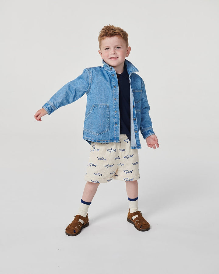 Denim Jakke - Lt. Blue Indigo Washed