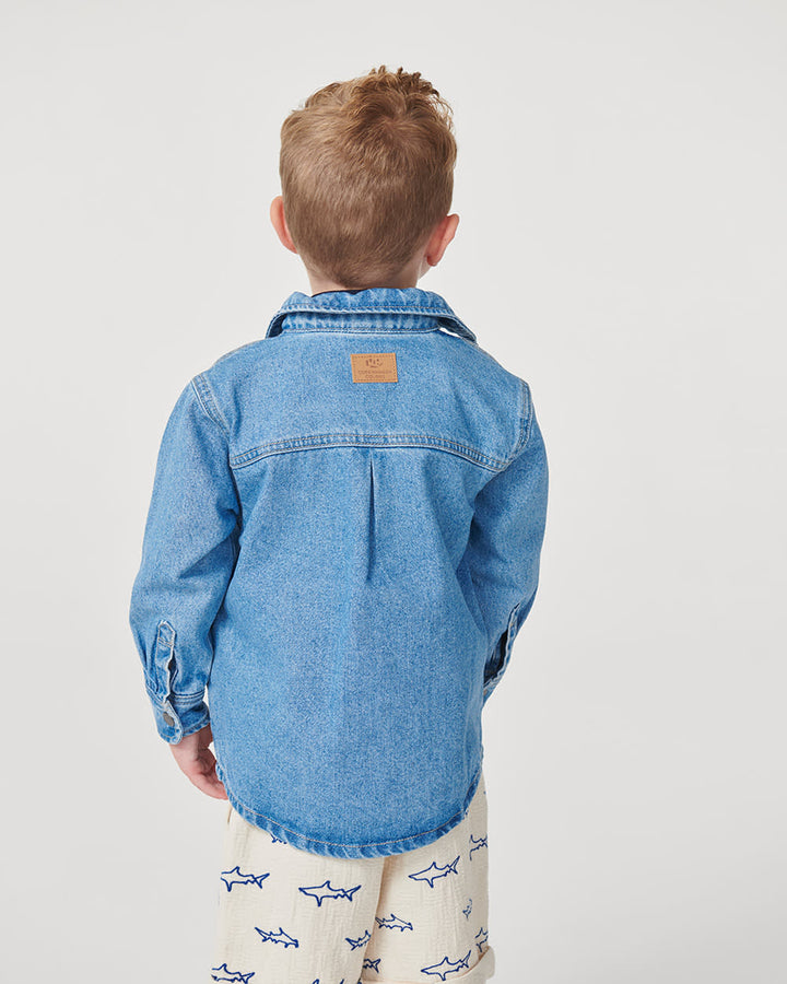 Denim Jakke - Lt. Blue Indigo Washed