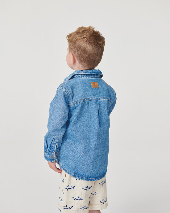 Denim Jakke - Lt. Blue Indigo Washed