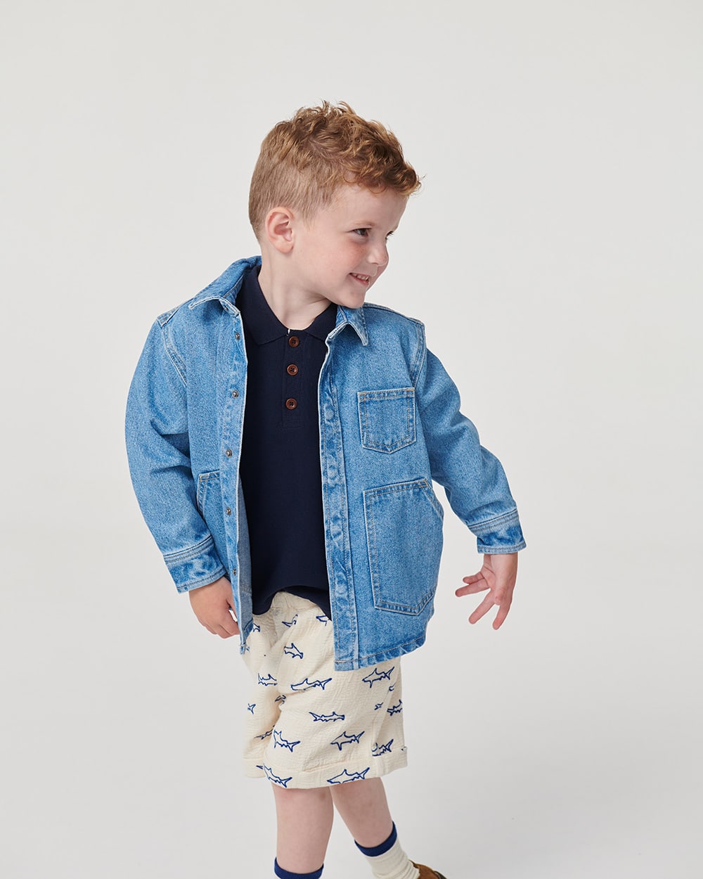 Denim Jakke - Lt. Blue Indigo Washed