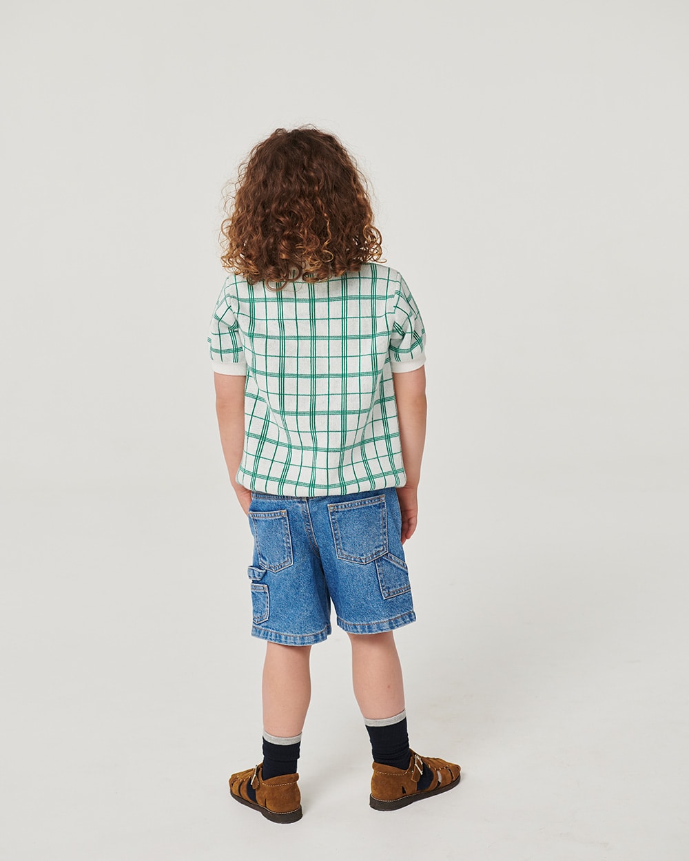Denim Cargo Shorts - Indigo Blue Washed