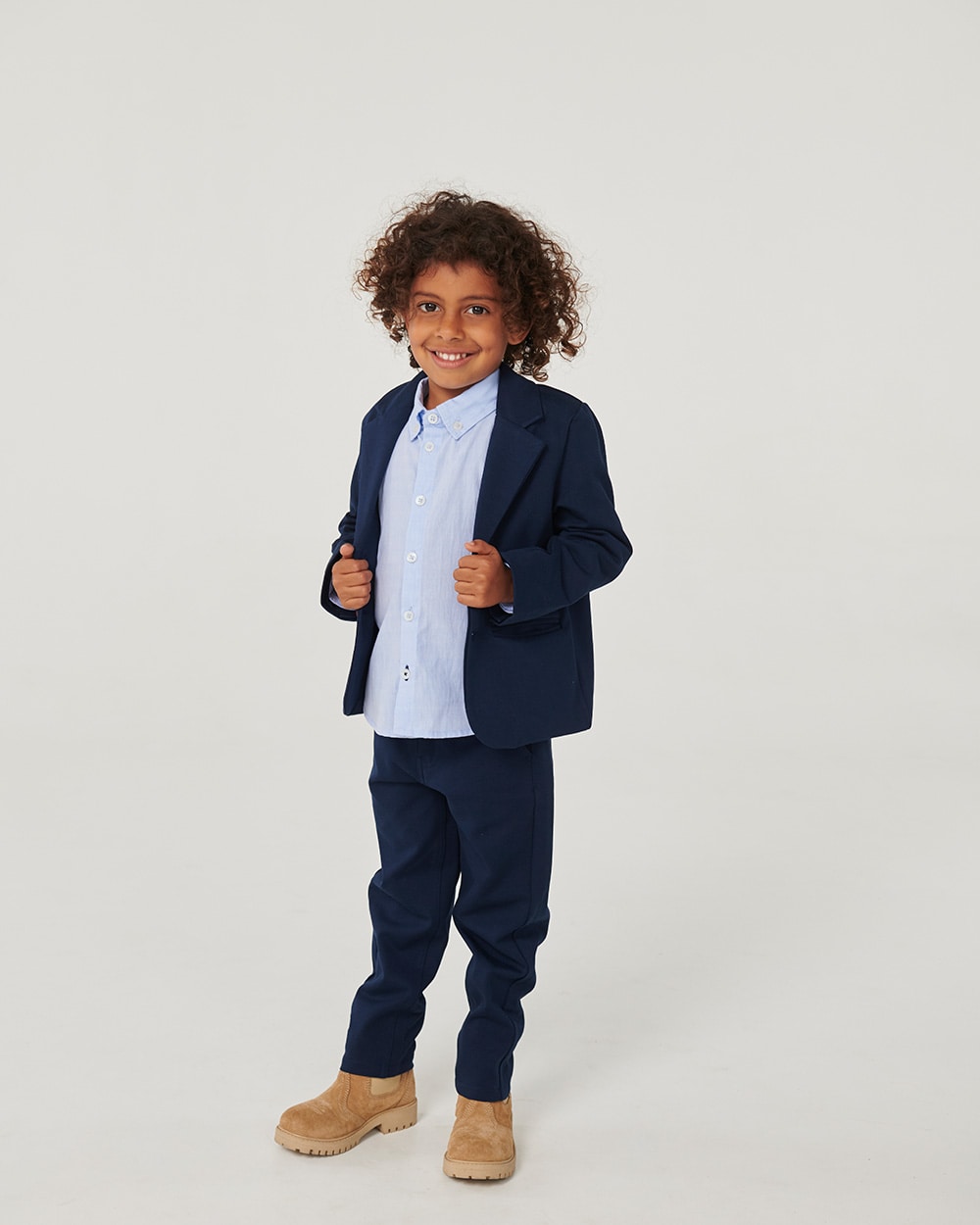 Klassisk blazer med 360° superstræk - Navy