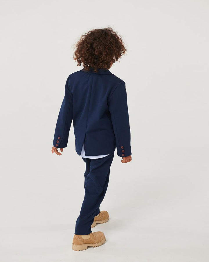Klassisk blazer med 360° superstræk - Navy