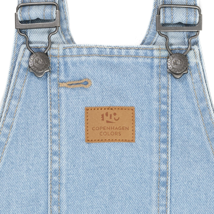 ØKOLOGISKE OVERALLS - SUPER LT BLUE INDIGO WASHED