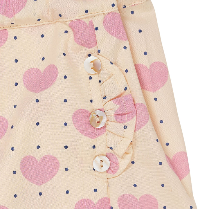 HJERTE SHORTS M. FLÆSE LOMMER - HEART AOP