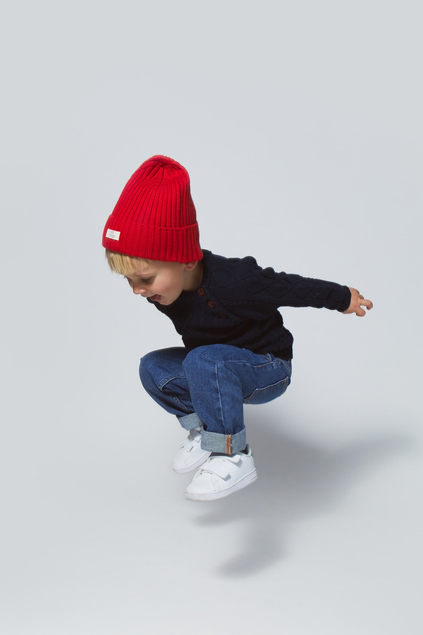 ØKOLOGISKE JUNIOR JEANS - NORMAL PASFORM - INDIGO BLUE WASHED