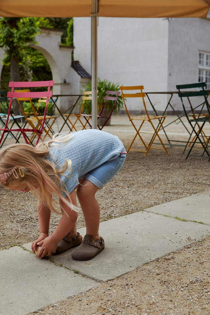 DENIM SHORTS M. REB - LT BLUE INDIGO WASHED