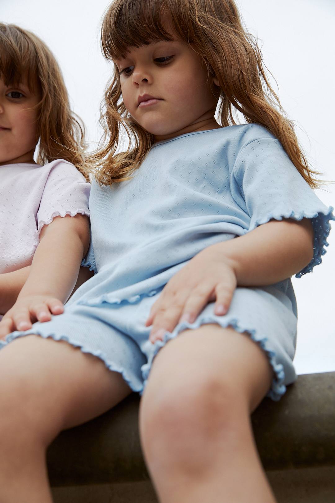 SOMMER POINTELLE T-SHIRT SS - DUSTY BLUE